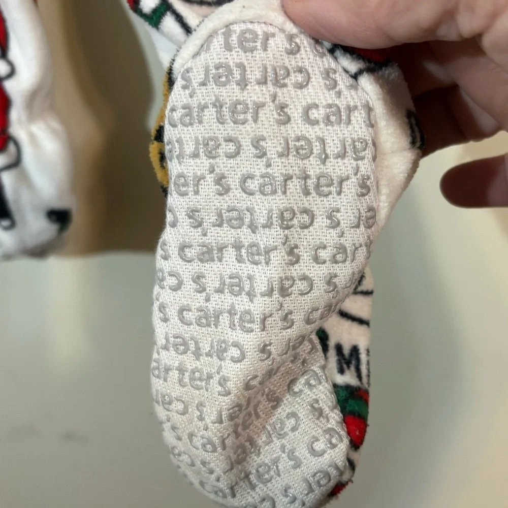 Carter's Christmas Santa Sleep and Play Unisex‎ 12 month Baby toddler full zip